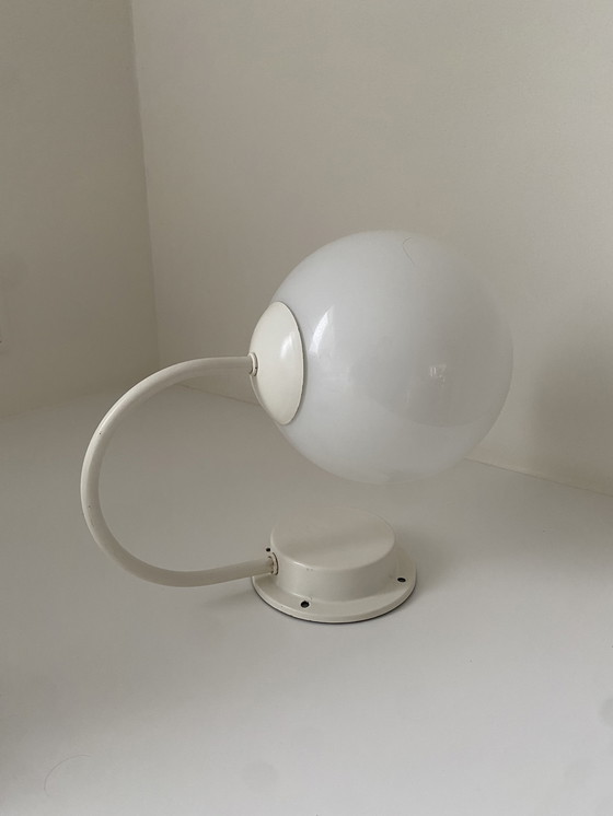 Image 1 of Applique murale IKEA Spage Age blanche - globe - Vintage