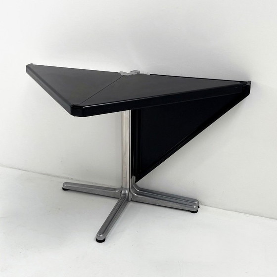 Image 1 of Black Plana Folding Table by Giancarlo Piretti for Castelli, 1970s