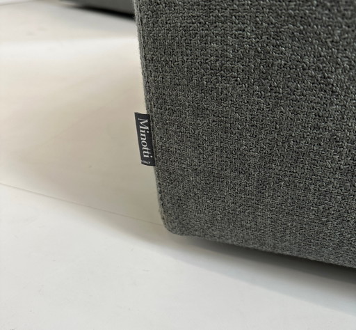 Minotti Kline Sofa Stoff Designer Couch + Tisch