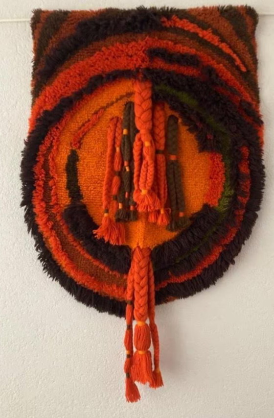 Image 1 of Vintage 70s handmade wall hanging