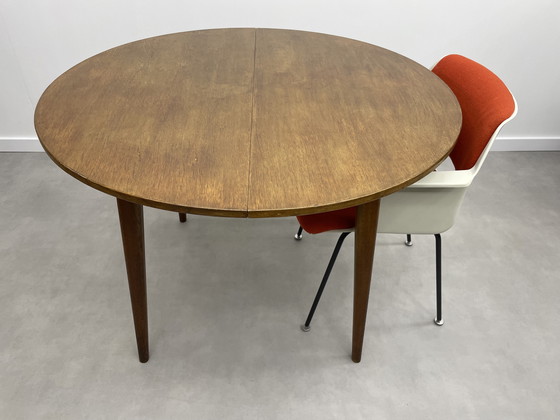 Image 1 of table à manger ronde extensible vintage