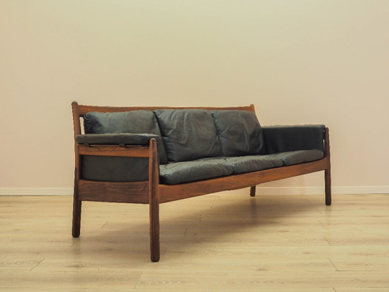 Three-Seater Sofa by Gunnar Myrstrand for Källemo, Rosewood and Leather, 1960s – 3-5 seaters (photo 7 of 24)