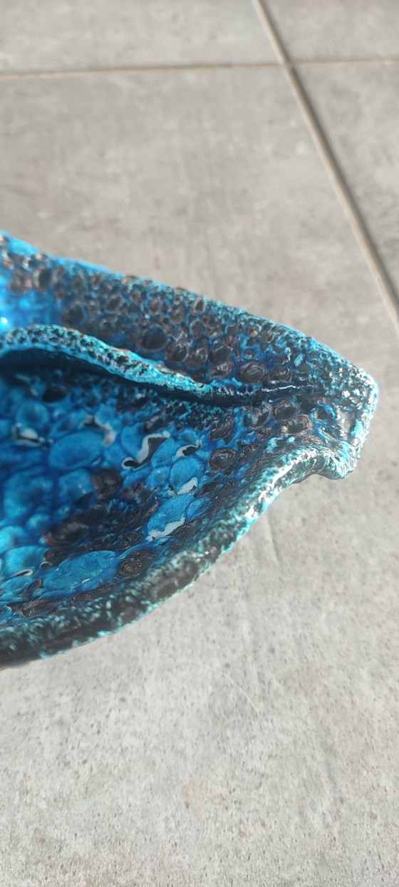 Image 1 of Fat Lava Ceramic Bowl by Le Cyclope, Glazed Enamels, 1960s