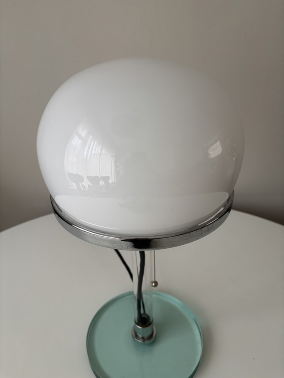 Image 1 of Lampe de bureau Bauhaus metalarte Italiaanse Wilhelm Wagenfeld 