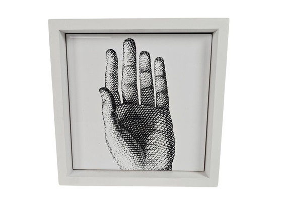 Image 1 of Piero Fornasetti - Bardelli - Ceramic tile including wooden frame - Italy - 2000
