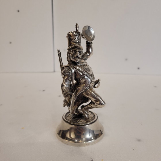 Image 1 of "Singe musicien, argent massif, 20e s. - Espagne