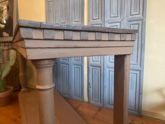 Image 1 of Mesa auxiliar Mesa auxiliar Mesa de pared Doble meseta Antigua