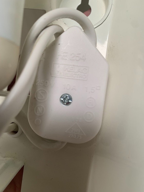 Image 1 of Lampada da parete vintage IKEA GYLLEN con pannello in vetro, anni '90