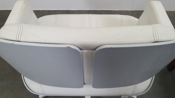 Image 1 of Interstuhl Silver 162S Bürostuhl, weißes Leder, James Bond