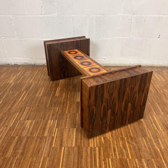 Image 1 of Mid Century Glastisch, 1970er Jahre