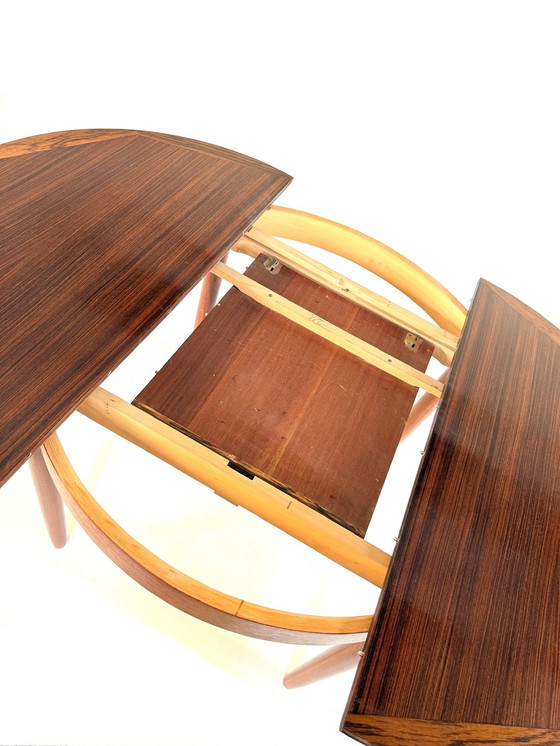 Image 1 of Vintage Rosewood extendable dining table '60