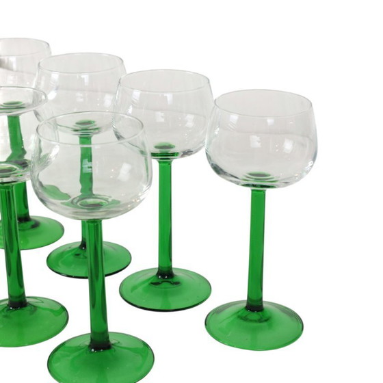 Image 1 of Set Van 10 Vintage Luminarc Wijnglazen