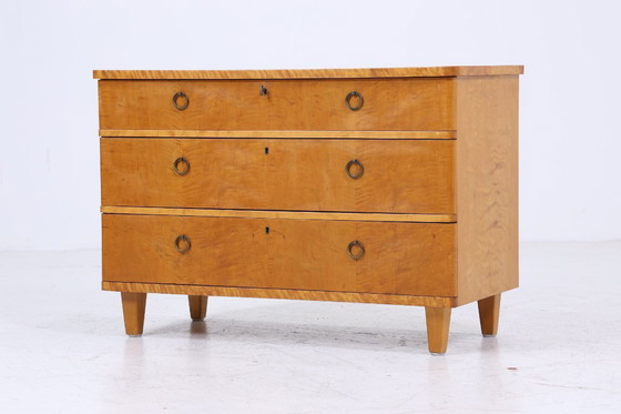 Image 1 of Vintage ladekast | Mid Century ladekast | houten opbergmeubel 60s 70s #05-24