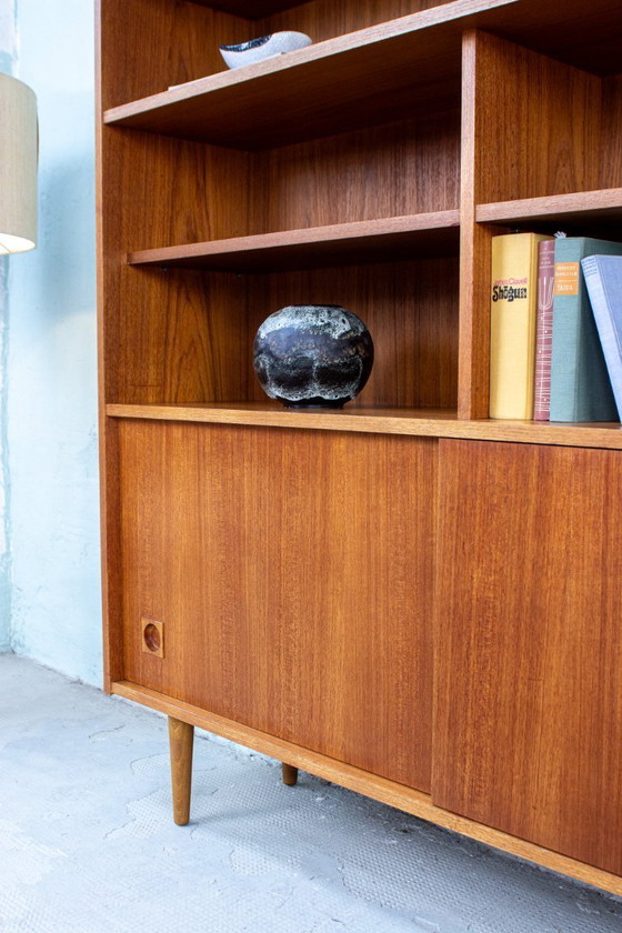 Image 1 of Vintage teakhouten dressoir, boekenkast, bijzettafel, ladekast, Deens, jaren 60