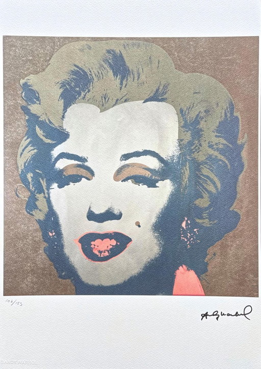 D'après Andy Warhol, Marilyn Monroe, années 1980, lithographie – lithos zeefdrukken, Paper