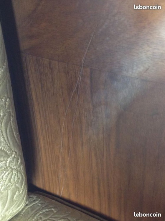 Image 1 of Rare Slezak Club Chair in Solid Walnut, Art Deco Period