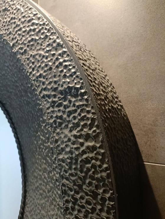 Image 1 of Large Round Metal Mirror