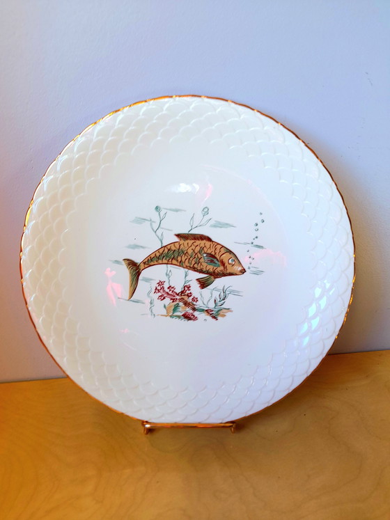 Image 1 of Limoges porcelain fish plates