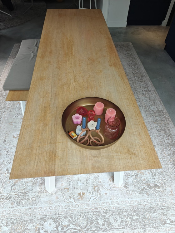 Mesa de comedor Studio HENK (280*90) con banco de comedor a juego. – Mesas de comedor, rvs, Wood (photo 3 of 5)