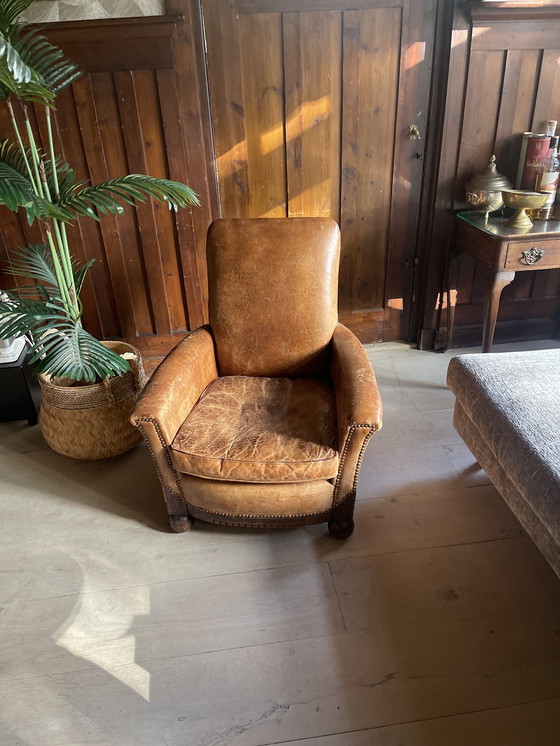 Image 1 of Lederen (kinder) stoel 