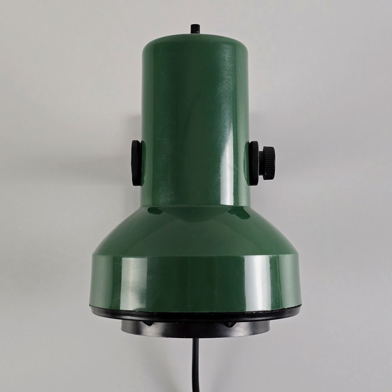 Image 1 of Vintage 1970S Lyskaer Belysning Green Plastic Spot Light Fixture.