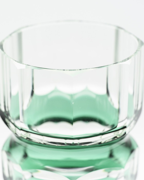Image 1 of GDR Vintage Block Vase Duo 70s Re-Design Oldrich Lipsky Exbor à Josef Hoffmann