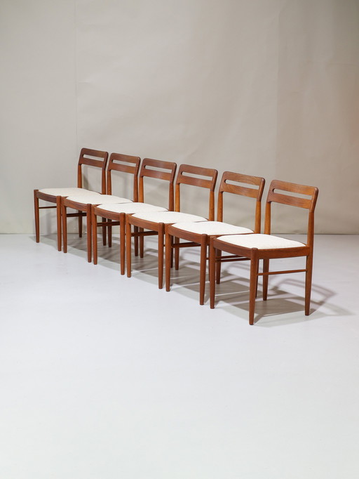 6x Dining Chairs H.W. Klein Bramin Danish Vintage