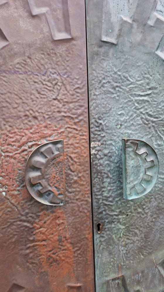 Image 1 of Brutalist brutalism door ornament