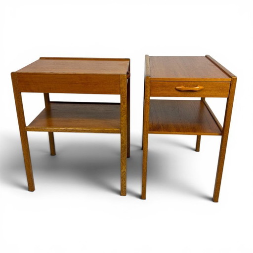 Set vintage nachtkastjes uit Zweden