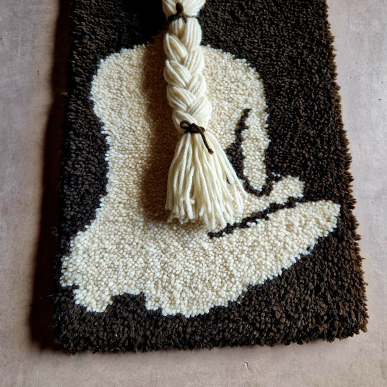 Image 1 of Arazzo da parete vintage in lana anni '70 Smyrna