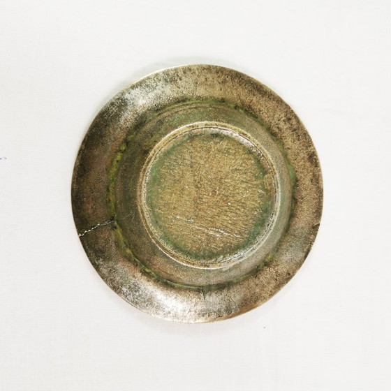 Image 1 of Cenicero de latón estilo Art Déco, Dinamarca, década de 1950.