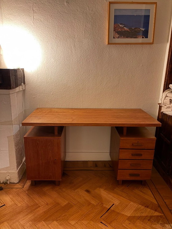 Scrivania in legno Midcentury con piano flottante – Scrivanie (photo 8 of 8)