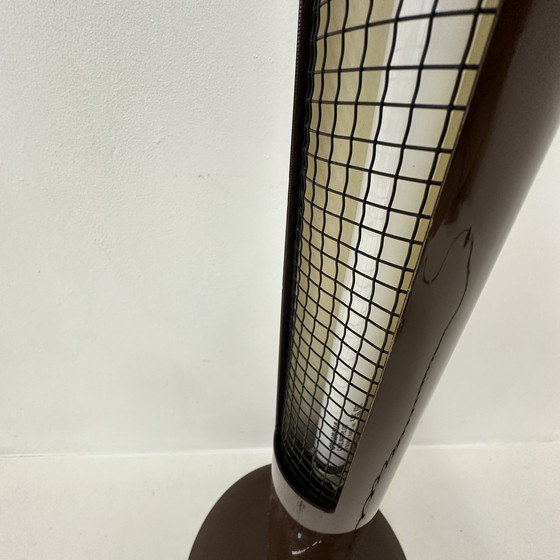Image 1 of Jaren 70 Vloerlamp Bruin TL Buis Post Modern Vintage