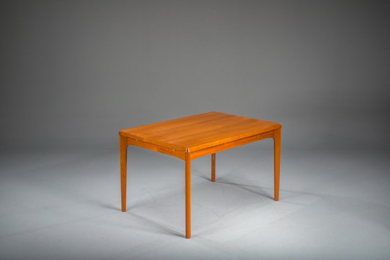 Image 1 of Table de salle à manger extensible en teck par Henning Kjaernulf pour Vejle Stole & Møbelfabrik