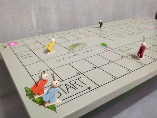 Mesa única con juego de mesa – salontafels, Wood