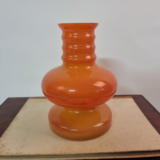 Vintage orange vase - retro design