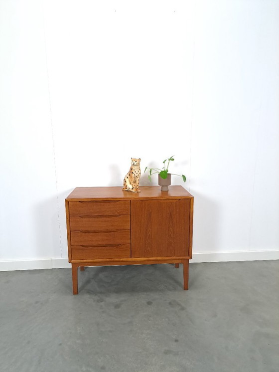Image 1 of Teak Danish sideboard with drawers vintage