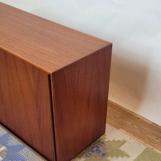 Image 1 of Vintage Scandinavian teak TV stand, freestanding or wall-mounted - Denmark - 1960s