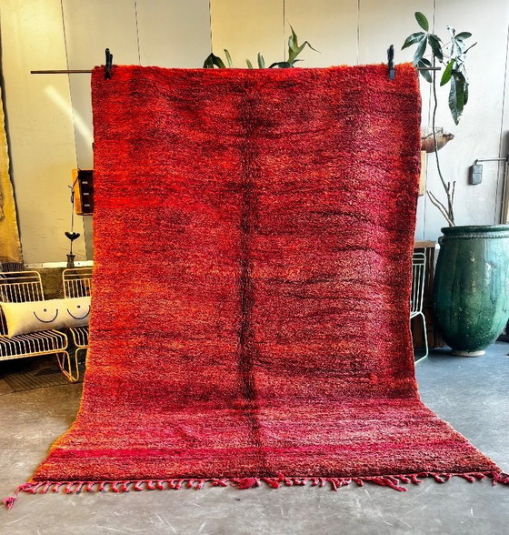 Image 1 of Mid-Century Modern Beni M’Guild Marokkaans tapijt 210x320 cm – Handgemaakt Berber tapijt