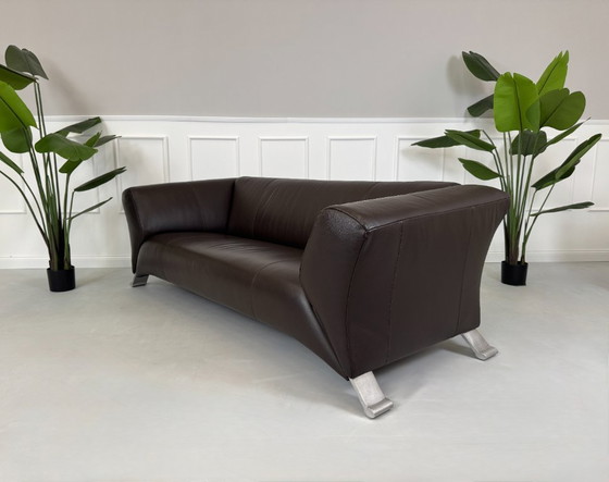 Image 1 of Rolf Benz 322 Pelle Marrone Divano Designer Divano