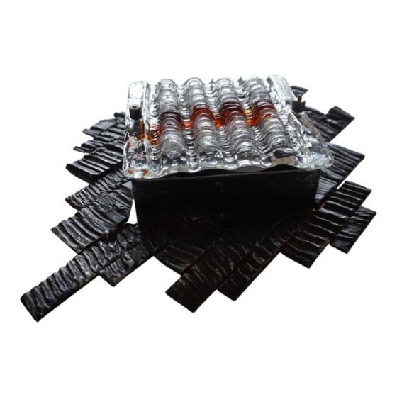 Image 1 of Lampada da parete brutalista Poliarte di Albano Poli, 1970