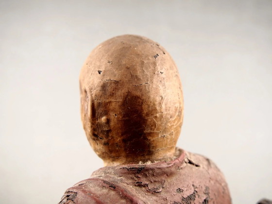 Antique Kobo Daishi Statue in Zushi Shrine – Japan Edo Period Buddha – Sculpture, Wood (photo 4 of 40)