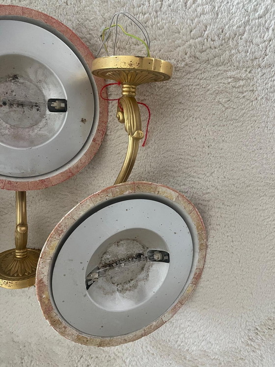 Image 1 of 3 Laudarte wall lights, luxury lamps, bronze, 24k gold plated