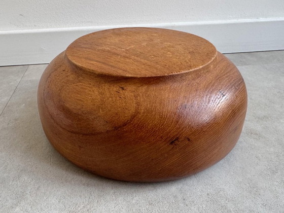 1 grand bol/bol à fruits vintage en teck massif – Wood (photo 4 of 5)