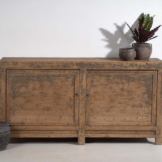 Antique sideboard with gray patina (c.1900) #78 (photo 4 of 40)