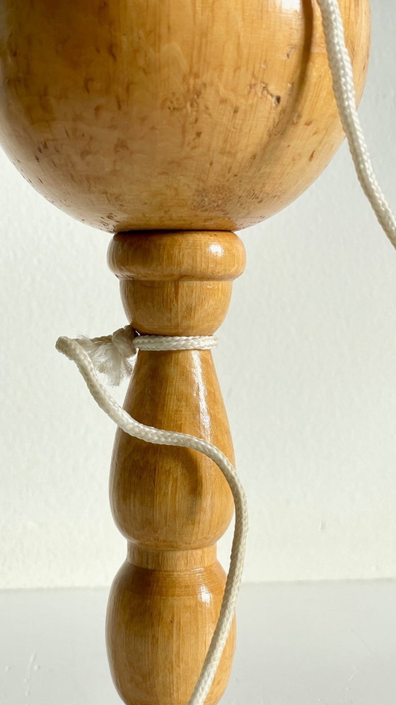 Image 1 of Gioco vintage con tazza e palla in legno massello