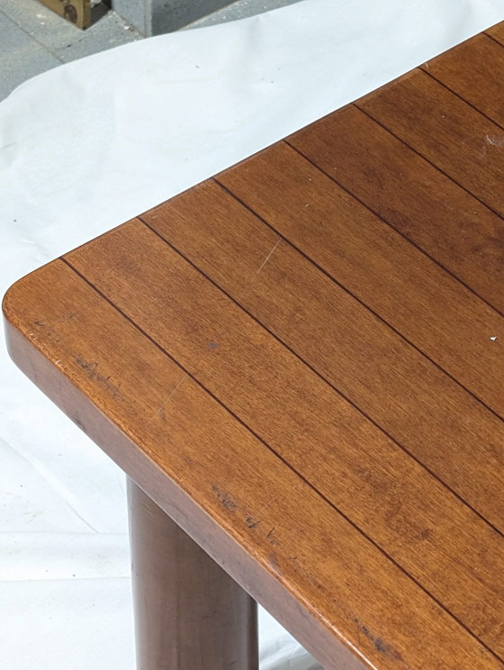 Image 1 of Italian Japandi walnut and ebony Bench, 60s 