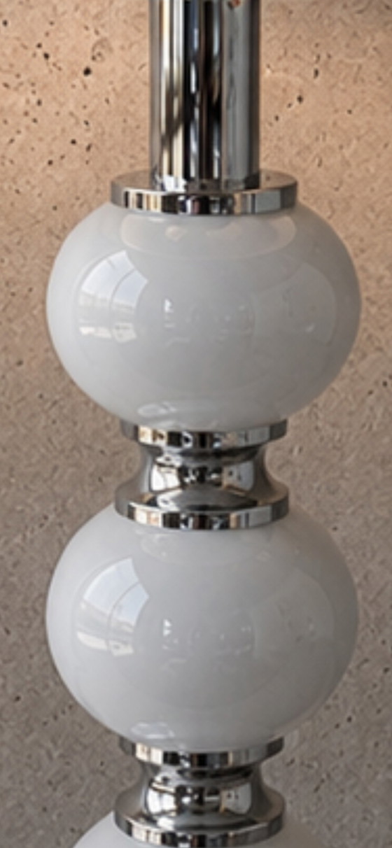 Sölken Leuchten tafel lamp Space Age – Tafellampen, Glas, Textiel (photo 4 of 5)