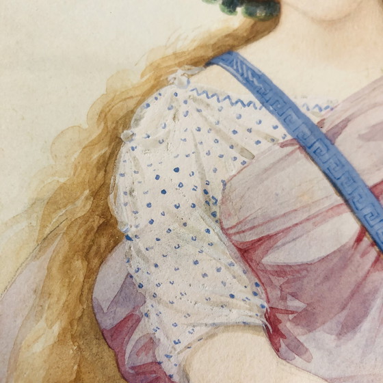 Image 1 of Ritratto ad acquerello di Auguste Galimard (1813-1880)