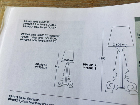 Image 1 of Lampadaire XL vintage français de style baroque parisien